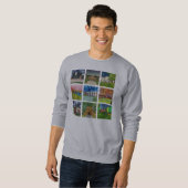Durham-Uni-Strickjacke (Hügel) Sweatshirt (Vorne ganz)