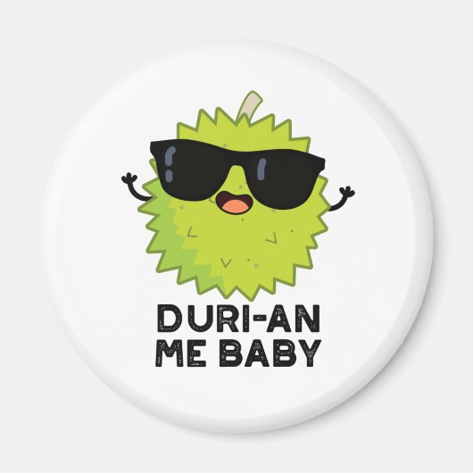 Duri-an-Me Baby Funny Durian Obstpuff Magnet (Vorne)