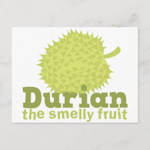 Durian die melodische Frucht Postkarte