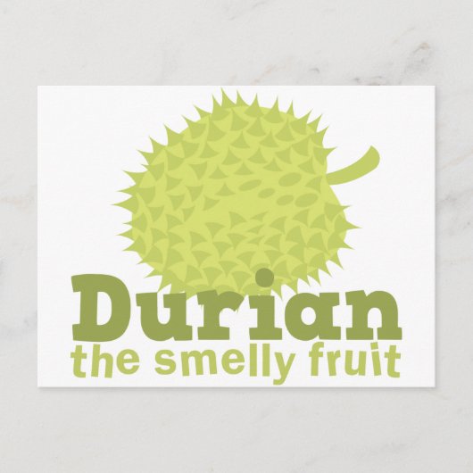 Durian die melodische Frucht Postkarte (Vorderseite)