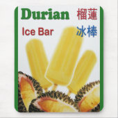 Durian-Eis-Bar-tropische FruchtPopsicle Mousepad (Vorne)