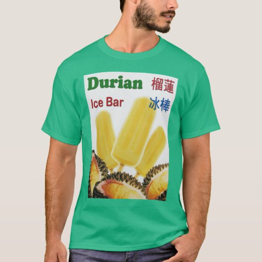 Durian-Eis-Bar-tropische FruchtPopsicle T-Shirt (Vorderseite)