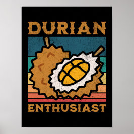 Durian Enthusiasten Funny Durian Lover Poster