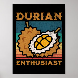 Durian Enthusiasten Funny Durian Lover Poster