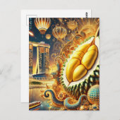 Durian Extravaganza Marina Bay Sands - Singapur Postkarte (Vorne/Hinten)