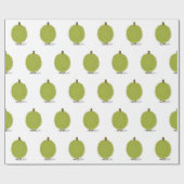 Durian-Frucht-Cartoon-Charaktere Geschenkpapier (Flach)