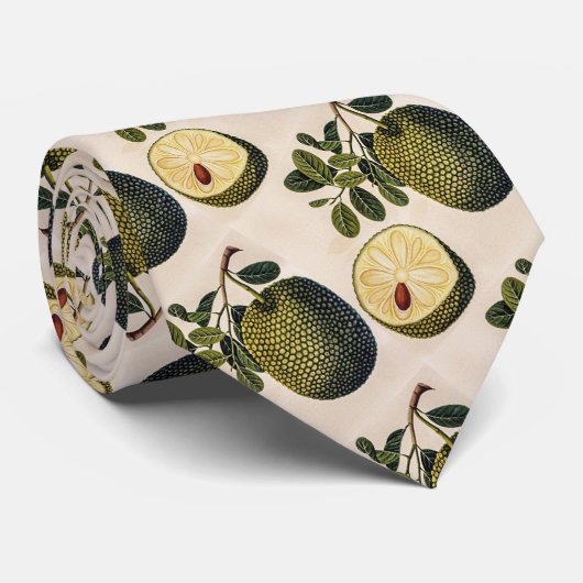 Durian Fruit and Foliage Krawatte (Gerollt)