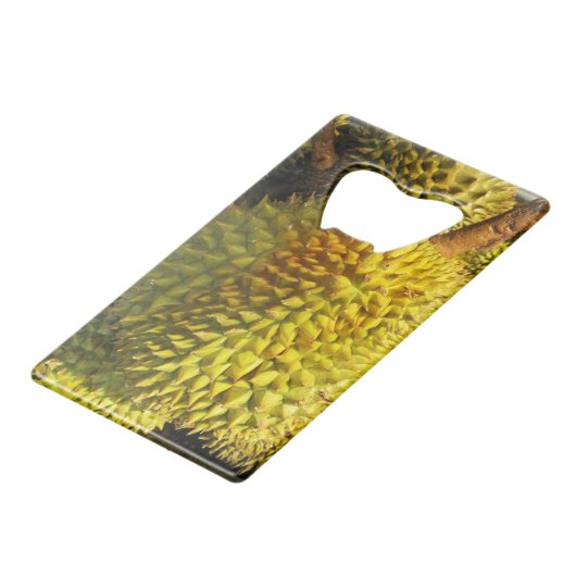 Durian Fruit Geldbeutel Flaschenöffner (Rückseite Schrägansicht)