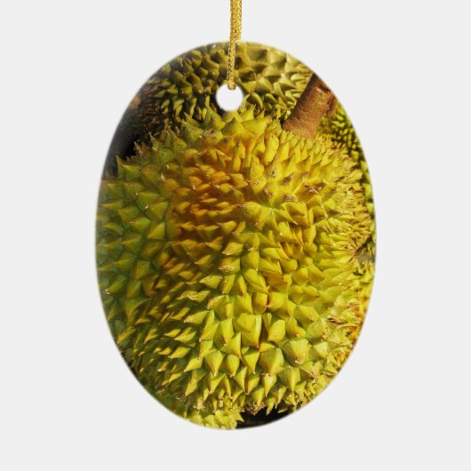 Durian Fruit Keramik Ornament (Vorne)