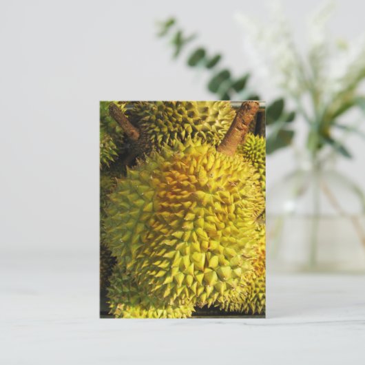 Durian Fruit Postkarte (Stehend Vorderseite)