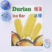 Durian Ice Bar Tropical Fruit Popsicle Flyer (Einzeln)