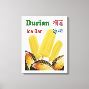 Durian Ice Bar Tropical Fruit Popsicle Leinwanddruck