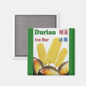 Durian Ice Bar Tropical Fruit Popsicle Magnet (Vorderseite/Rückseite)