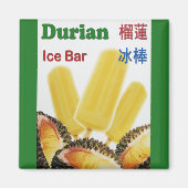 Durian Ice Bar Tropical Fruit Popsicle Magnet (Vorne)