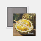 Durian in Penang Magnet (Vorderseite/Rückseite)