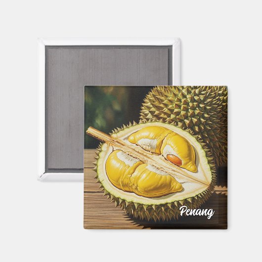 Durian in Penang Magnet (Vorderseite/Rückseite)