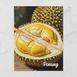 Durian in Penang Postkarte