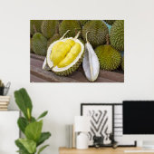 Durian King of Fruits in Singapur City Poster (Heimbüro)