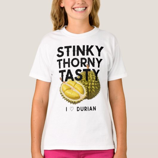 Durian: Stinky, Thorny, geschmackvoll T-Shirt (Vorderseite)