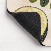 Durianfrucht und Laub Mousepad (Ecke)