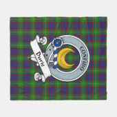 Durie Clan Abzeichen Tartan Kariert Fleecedecke (Vorderseite (Horizontal))