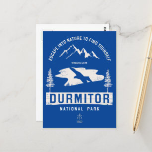 Durmitor Nationalpark Montenegro White Design Postkarte