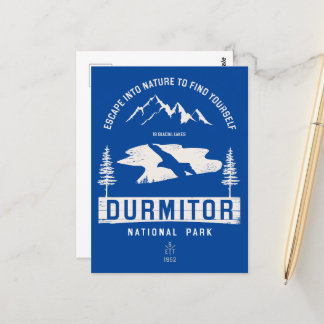 Durmitor Nationalpark Montenegro White Design Postkarte