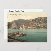 Dürnstein, Österreich, Familienbaum Postkarte (Vorne/Hinten)