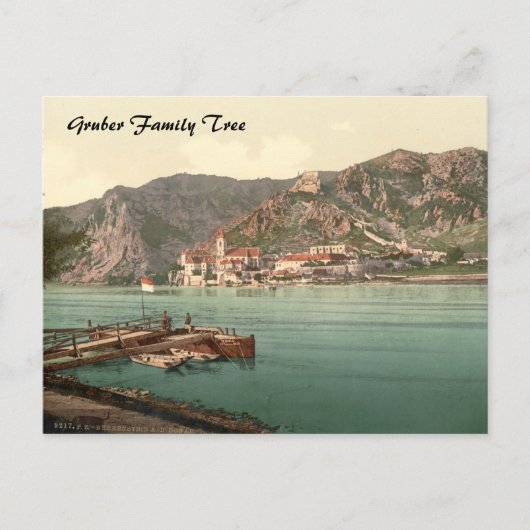 Dürnstein, Österreich, Familienbaum Postkarte (Vorderseite)