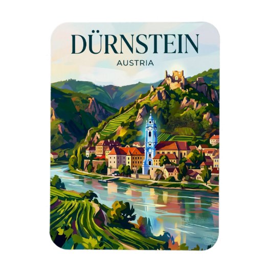 Dürnstein Österreich Magnet (Vertikal)