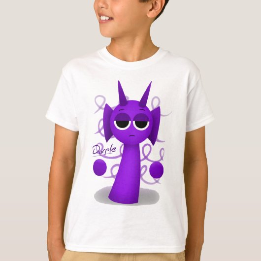 Durple in Sprunki 3D T-Shirt (Vorderseite)