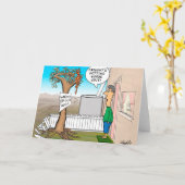 Dürre Spaß Cartoon Karte (Gelbe Blume)