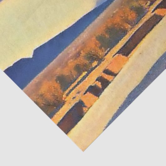 "Dürre und Downpour" von Maynard Dixon Seidenpapier (Ausschnitt)