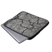 Dürredürre aus grauem Dreck Laptopschutzhülle (Vorne Knopf)