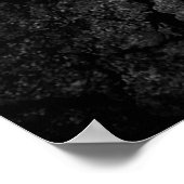 Dürredürre aus grauem Dreck Poster (Ecke)