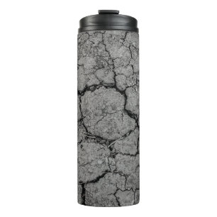 Dürredürre aus grauem Dreck Thermosbecher