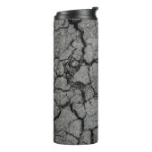 Dürredürre aus grauem Dreck Thermosbecher (Nach links gedreht)