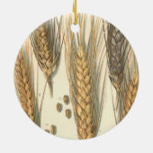 Dürreresistente Pflanze von Weizen, Vintage Landwi Keramikornament (Hinten)