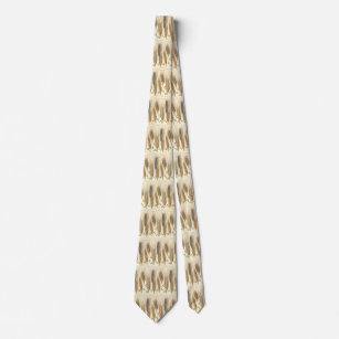 Dürreresistente Pflanze von Weizen, Vintage Landwi Krawatte