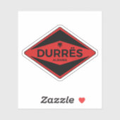 Durrës Albanien Vintag Aufkleber (Blatt)