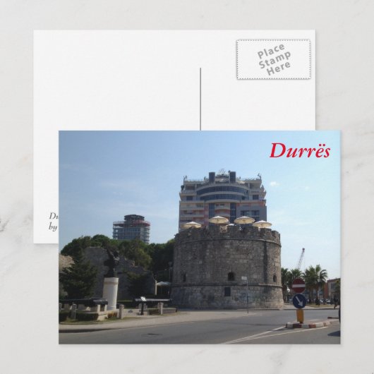Durrës Postkarte (Vorne/Hinten)