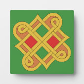 Durrow Knotwork 2016 Red and Green Fotoplatte (Vorderseite)