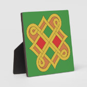 Durrow Knotwork 2016 Red and Green Fotoplatte (Vorderseite)