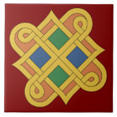 Durrow Knüpfarbeit 2016 Fliese (Vorderseite)