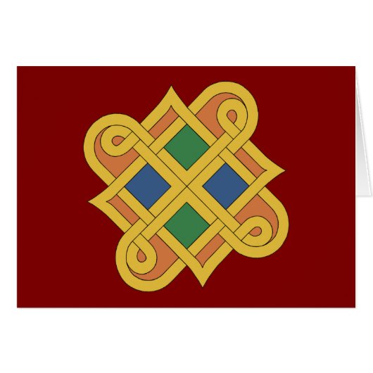 Durrow-Knüpfarbeit 2016-Grußkarte (Vorderseite (Horizontal))