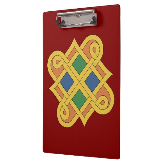 Durrow Knüpfarbeit 2016 Klemmbrett (Links)