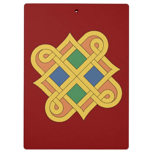 Durrow Knüpfarbeit 2016 Klemmbrett (Rückseite)