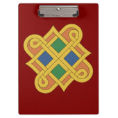 Durrow Knüpfarbeit 2016 Klemmbrett (Vorderseite)