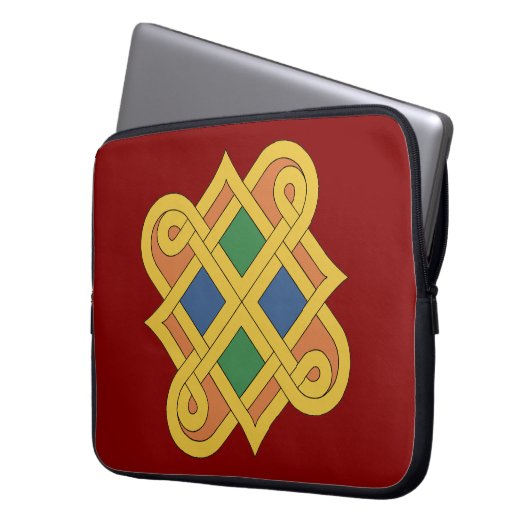 Durrow Knüpfarbeit 2016 Laptopschutzhülle (Vorderseite Links)