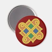 Durrow Knüpfarbeit 2016 Magnet (Vorderseite/Rückseite)